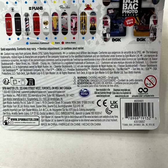 Tech Deck Blind Black Common Skateboard Fingerboard New - Picture 7 of 10